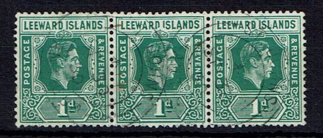 Image of Leeward Islands SG 100/100a FU British Commonwealth Stamp